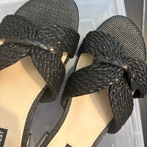 Nine West black sandals!  Size women’s 7.